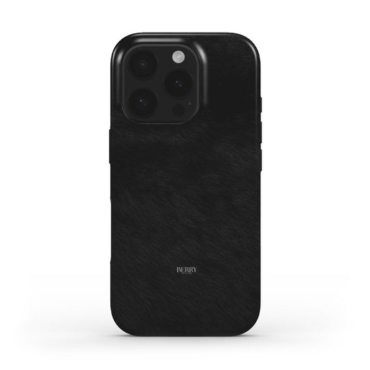 iPhone-deksel med dekorativt design farge: svart – Black Fur
