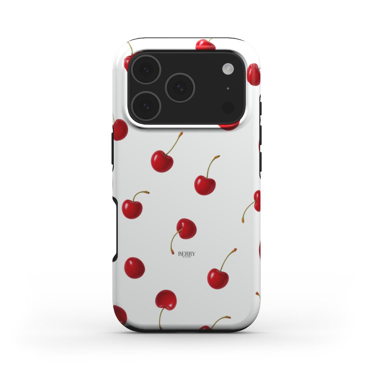 Custodia per iPhone con motivo di ciliegie – Cherry Kisses Clean