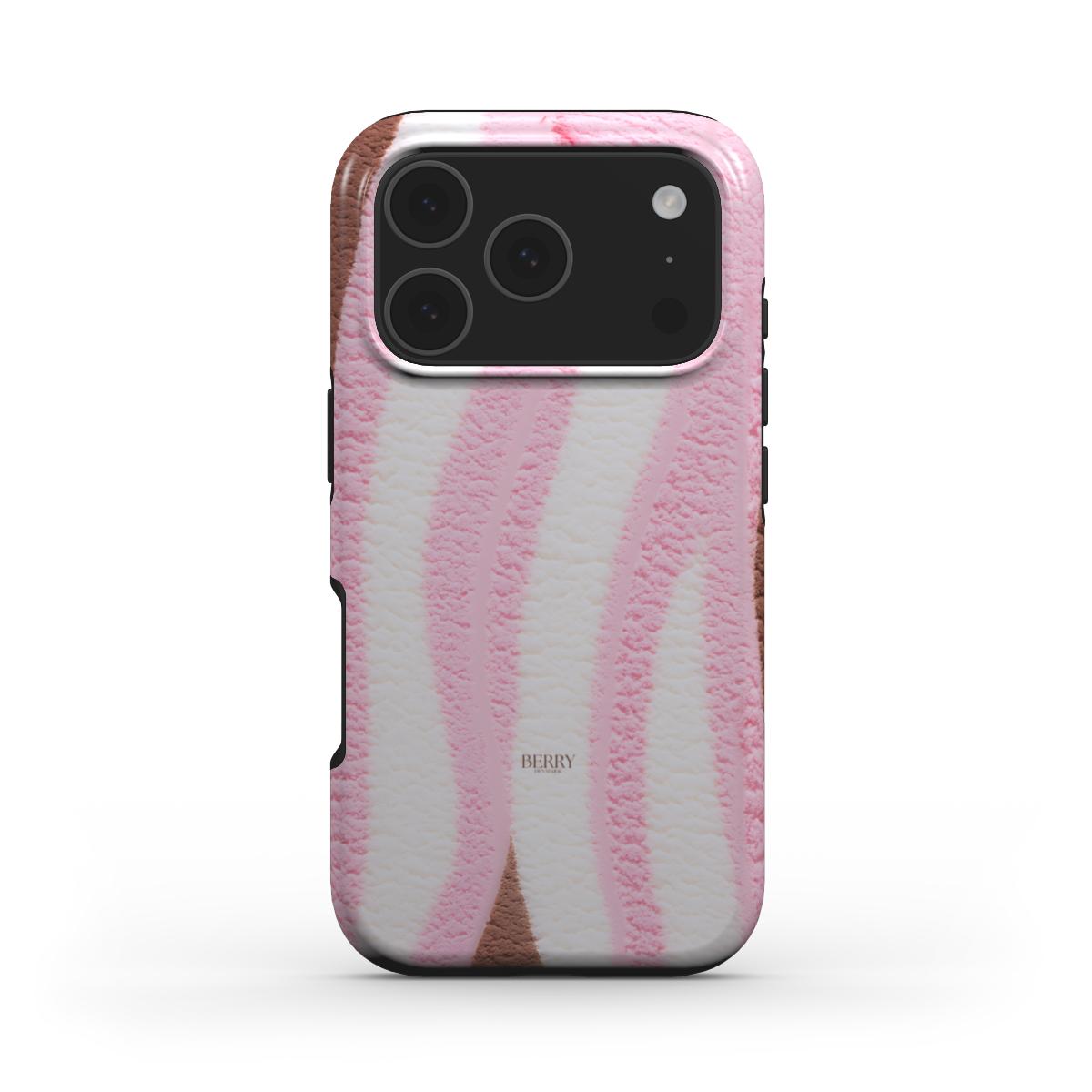 iPhone case with sleek design – Tricolore Berry