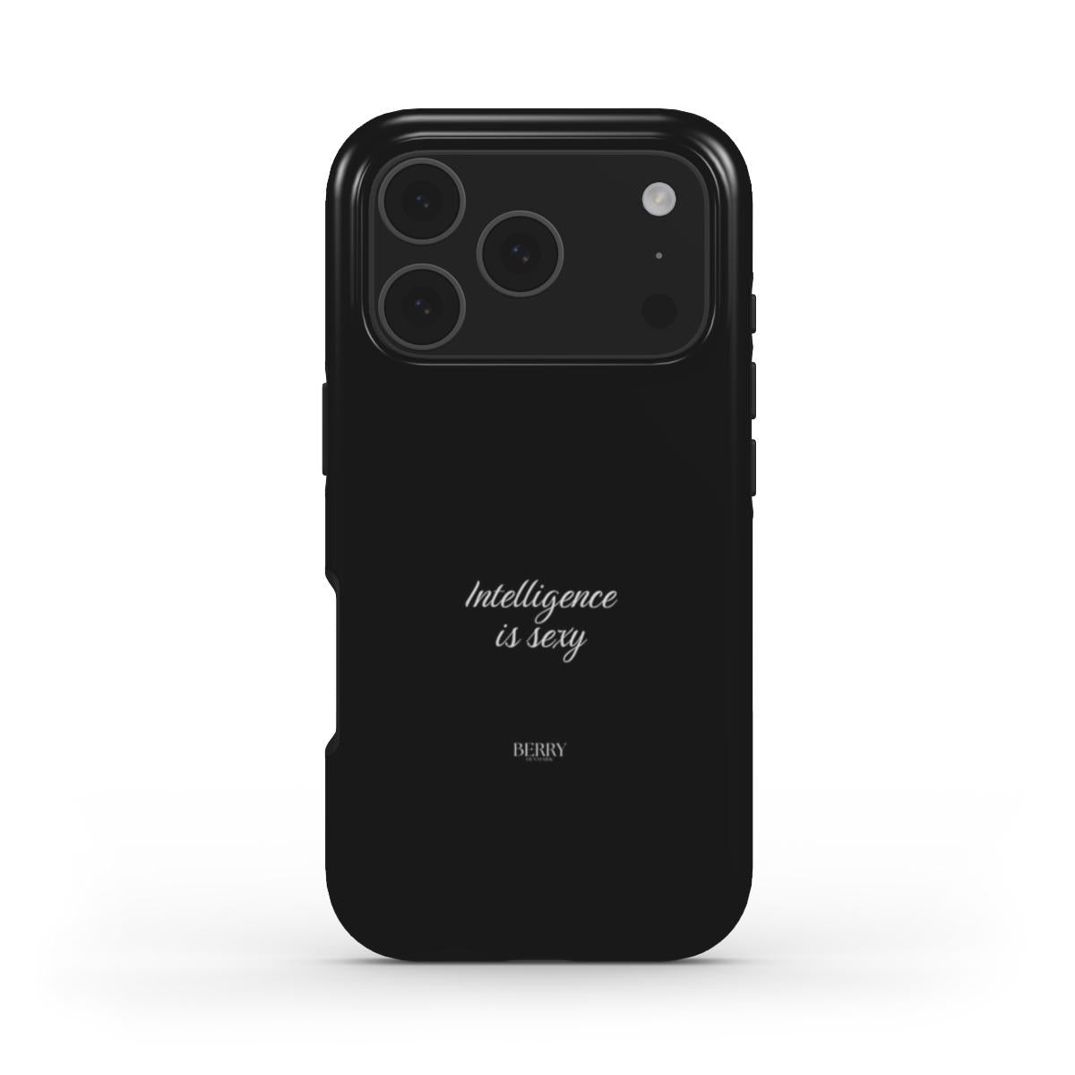iPhone-cover med dekorativt design, design Intelligence is sexy Midnight