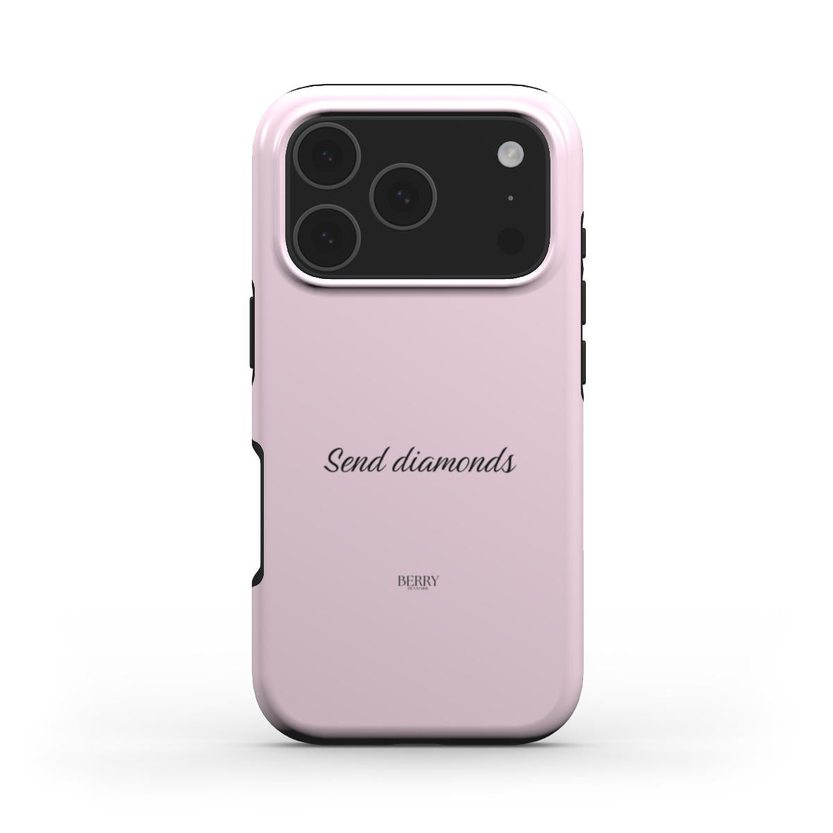 iPhone-deksel med rosemotiv farge: rosarød – Send Diamonds Rose