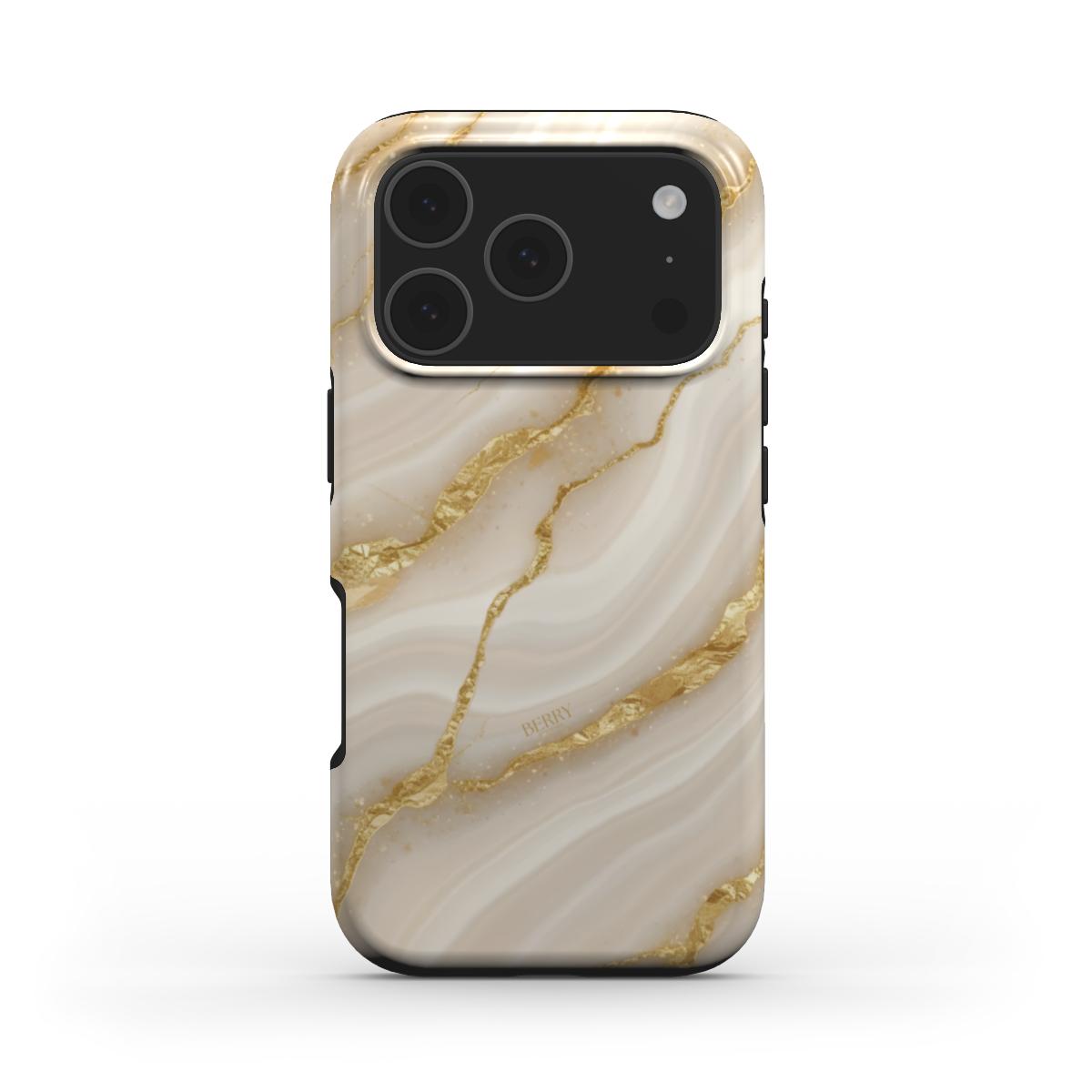 iPhone-Hülle mit Marmormuster Farbe: Gold – Gold Marble Quartz iPhone MagSafe
