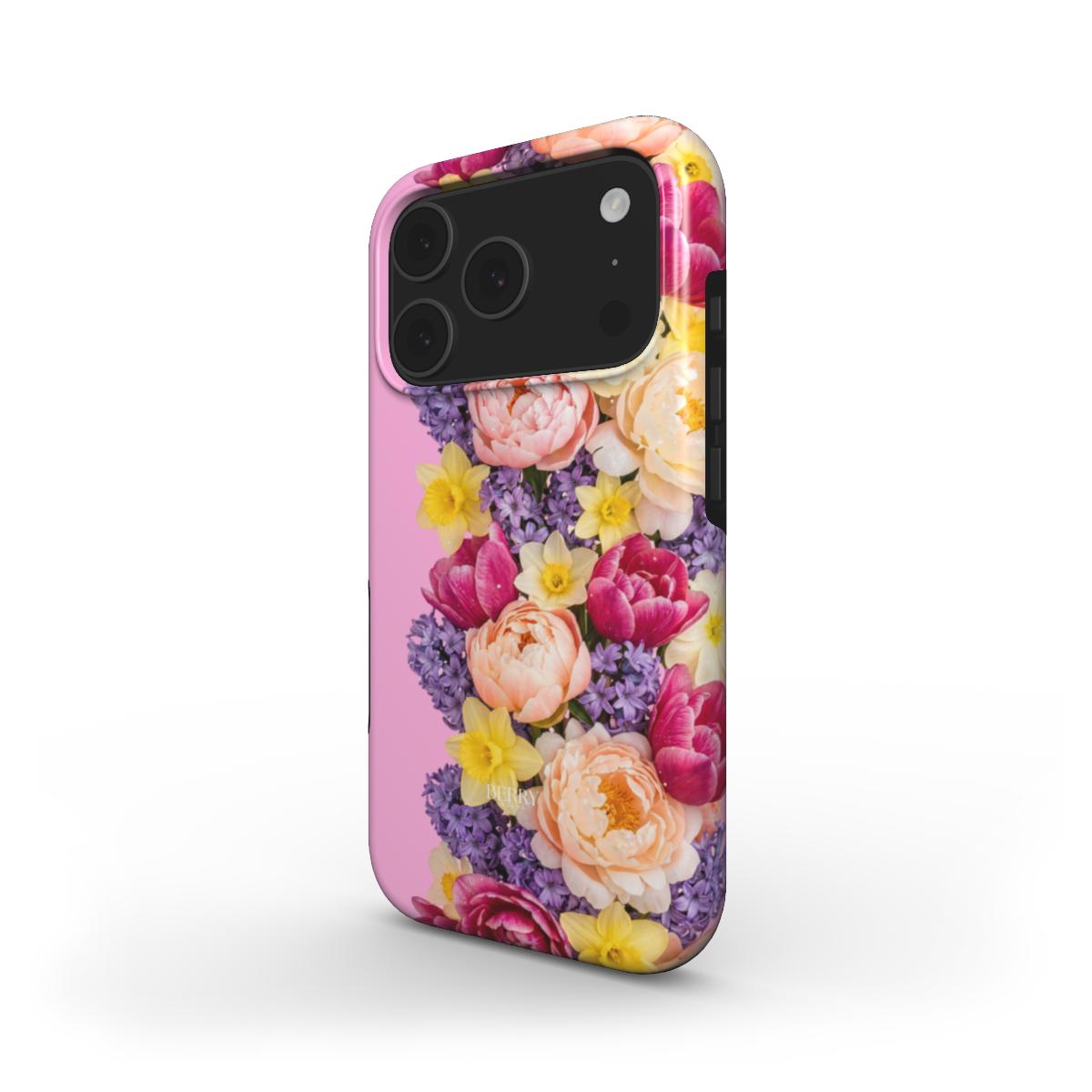 Berry Denmark Bright Dreams colorful floral iPhone 17 Pro Max phone case side view