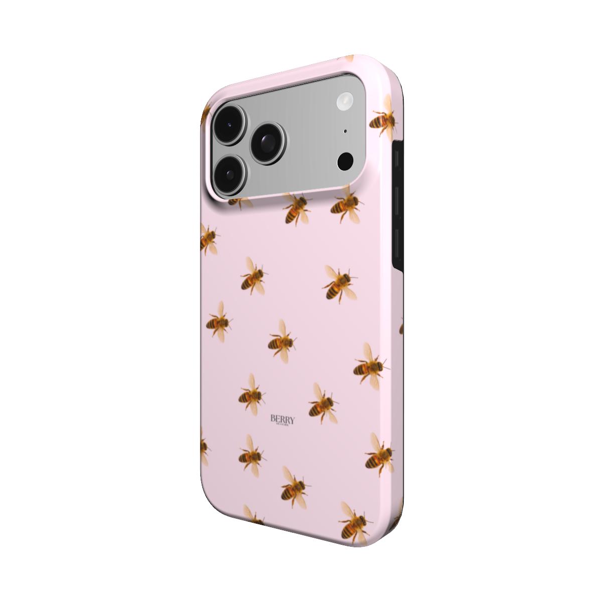 iPhone-skal med rosmotiv färg: rosenrosa – Beasy Rose