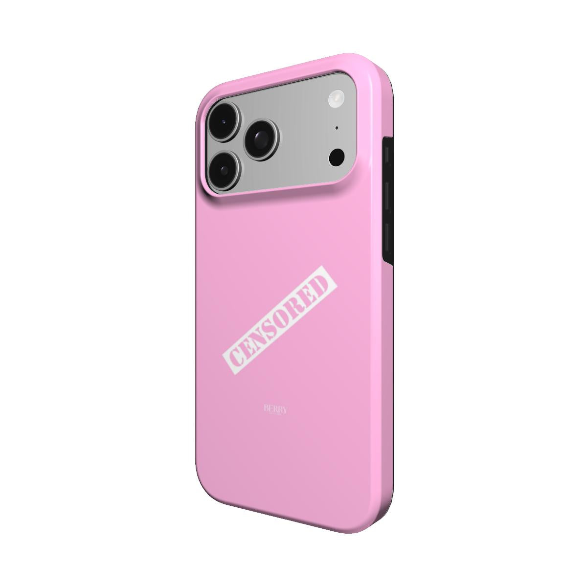iPhone-Hülle mit schlichtem Design Farbe: Rosa – Censored Hot
