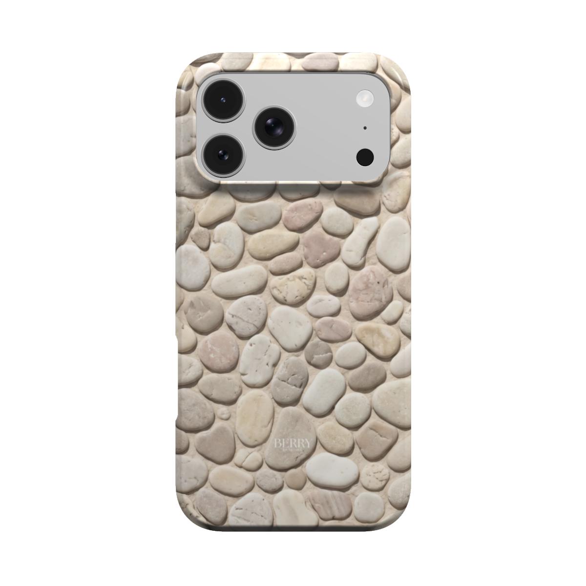 Θήκη iPhone με διακοσμητικό μοτίβο χρώμα: μπεζ – Pebbles