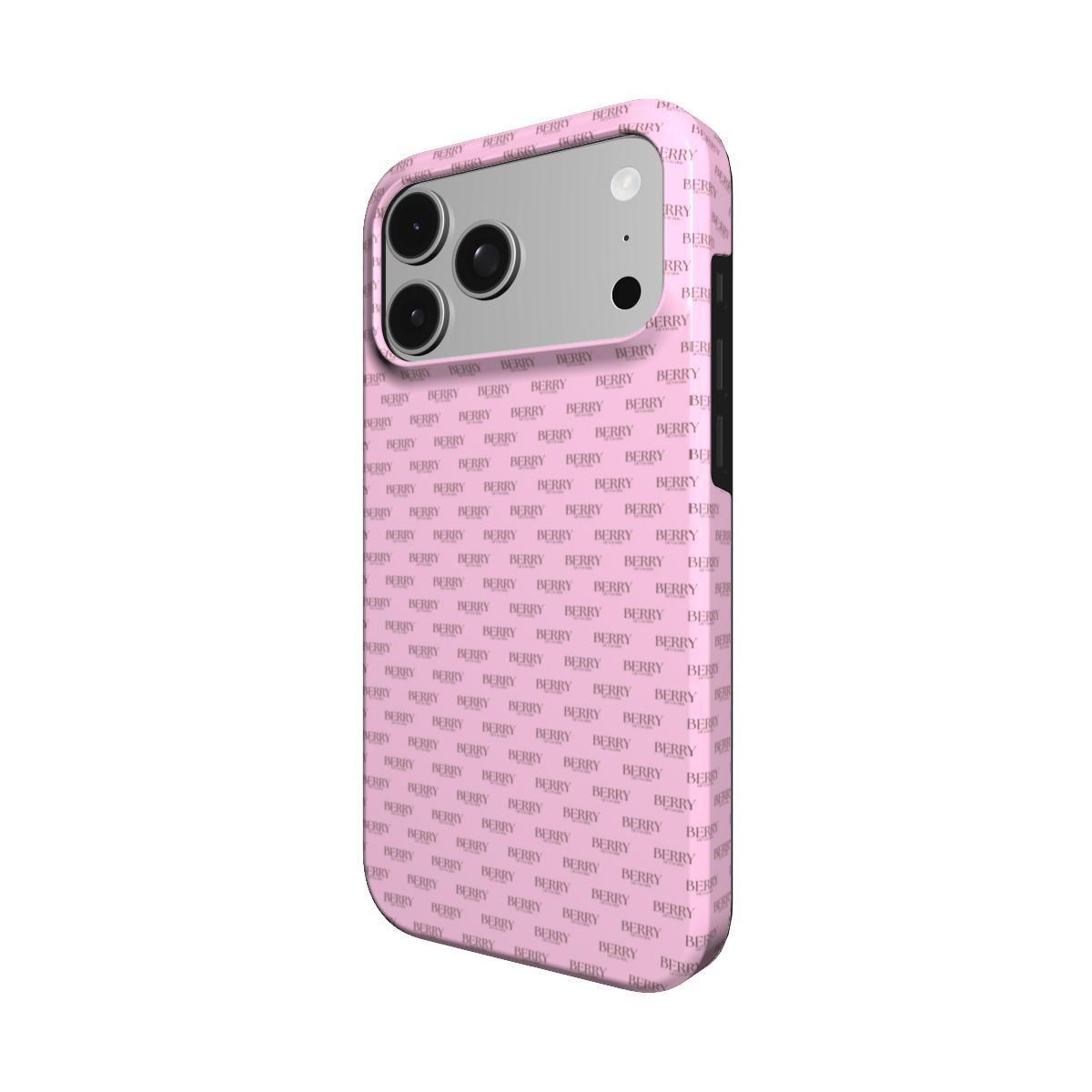 Strawberry Monogram iPhone MagSafe – 粉色简约设计iPhone手机壳