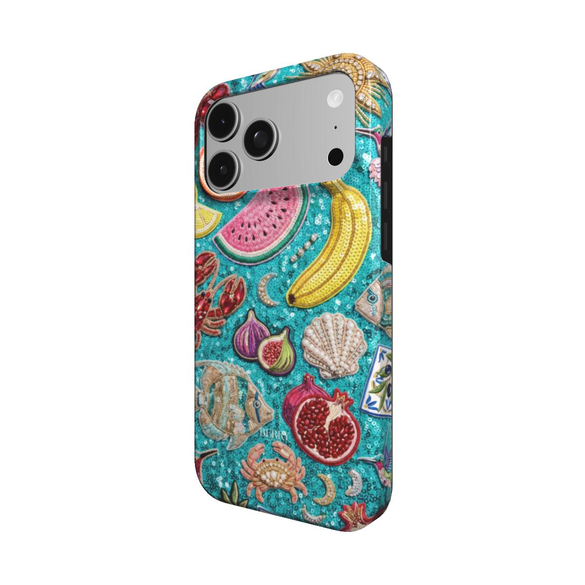 Custodia per iPhone con motivo decorativo – Capri Fever