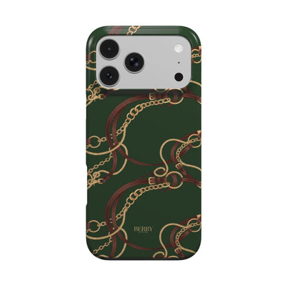 iPhone-Hülle mit dekorativem Muster – Emerald Equestrian