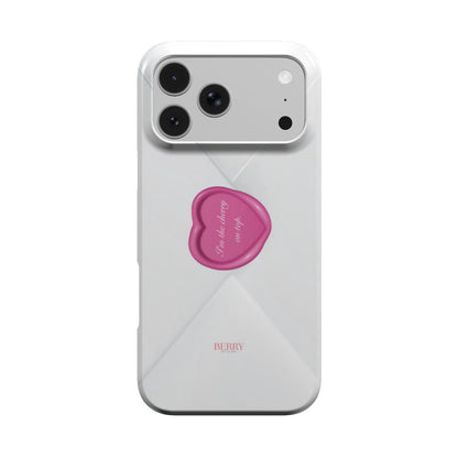 Lyserødt iPhone-cover med kirsebærmotiv – The Cherry On Top