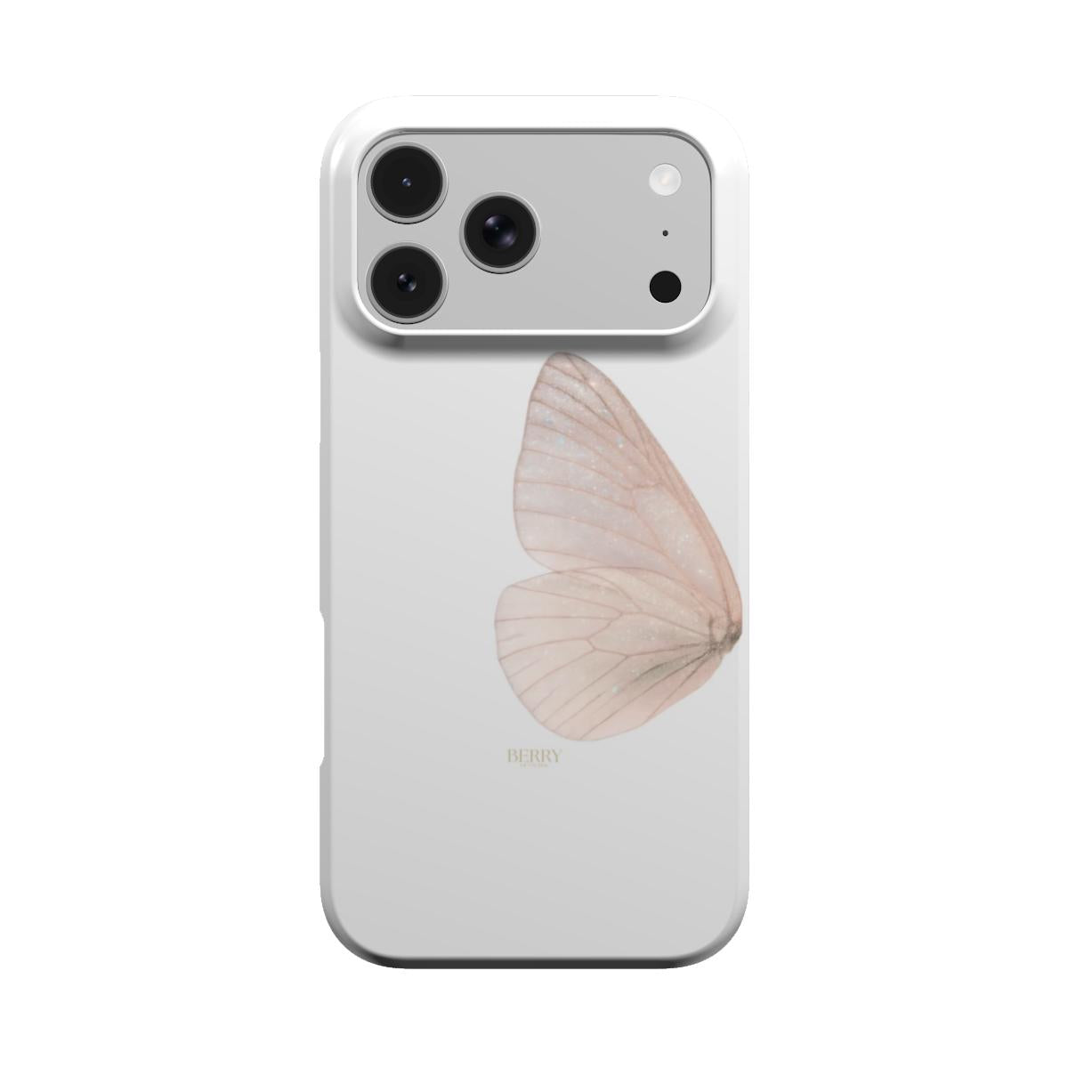 iPhone-Hülle mit Rosenmotiv Farbe: Rosé – Butterfly Dreams Rosegold