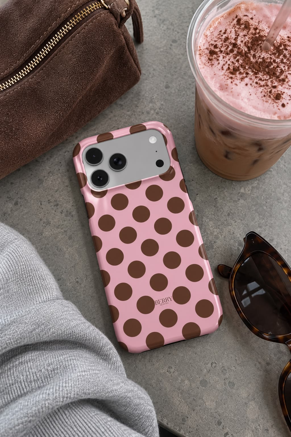 Cherry Cocoa mobilcover med kirsebærmotiv