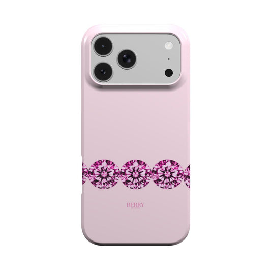 iPhone-deksel med dekorativt design farge: rosa – Pink Diamond