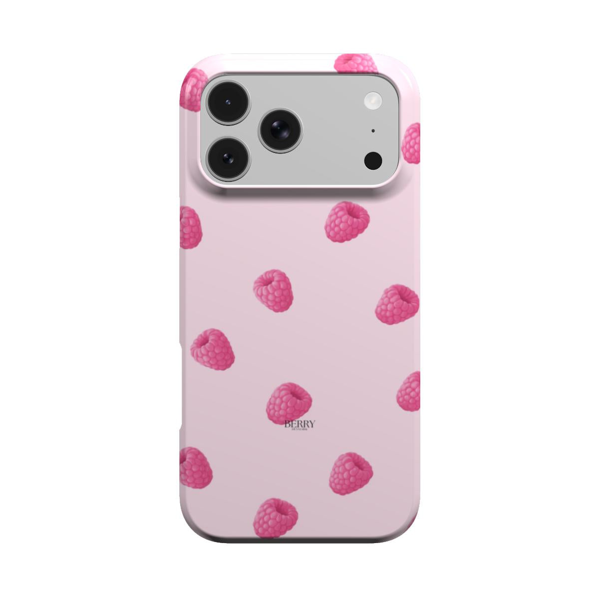 iPhone case with rose motif in rose pink – Raspberry Kisses Rose