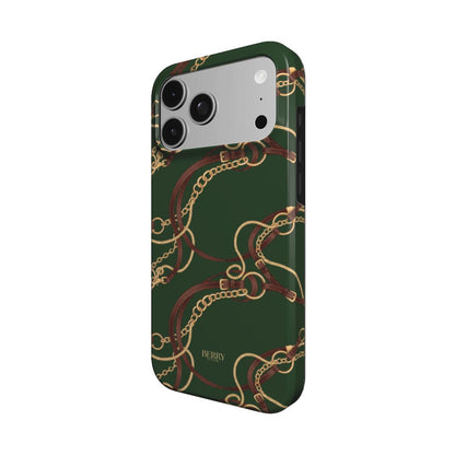 iPhone-Hülle mit dekorativem Muster – Emerald Equestrian