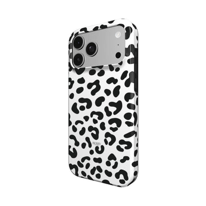 Custodia per iPhone con stampa leopardata colore: bianco – White Leopard