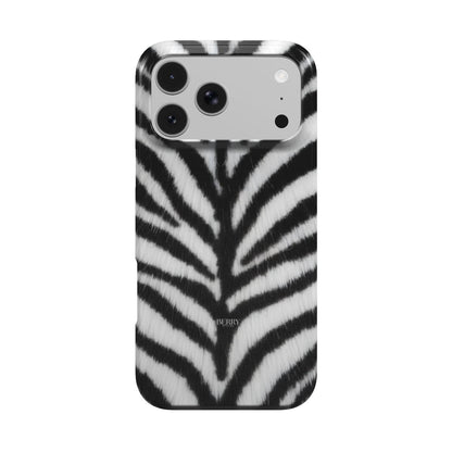 Funda para iPhone con diseño decorativo – Zebra Fur