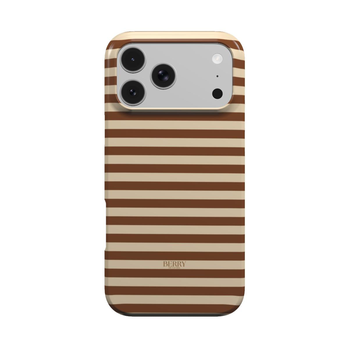 iPhone-deksel med striper farge: brun – Cookie