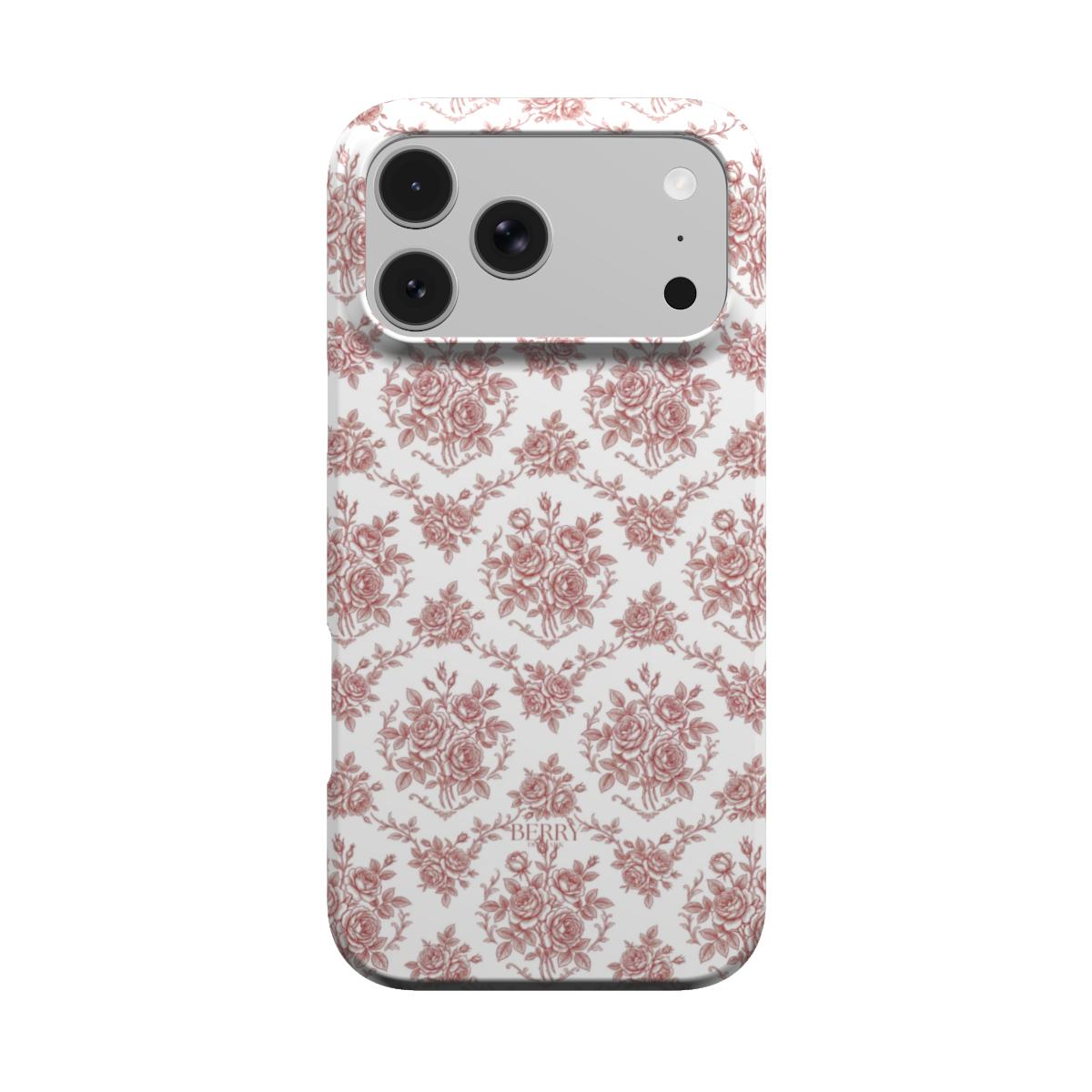 iPhone-skal med rosmotiv färg: vinröd – Burgundy Dreams