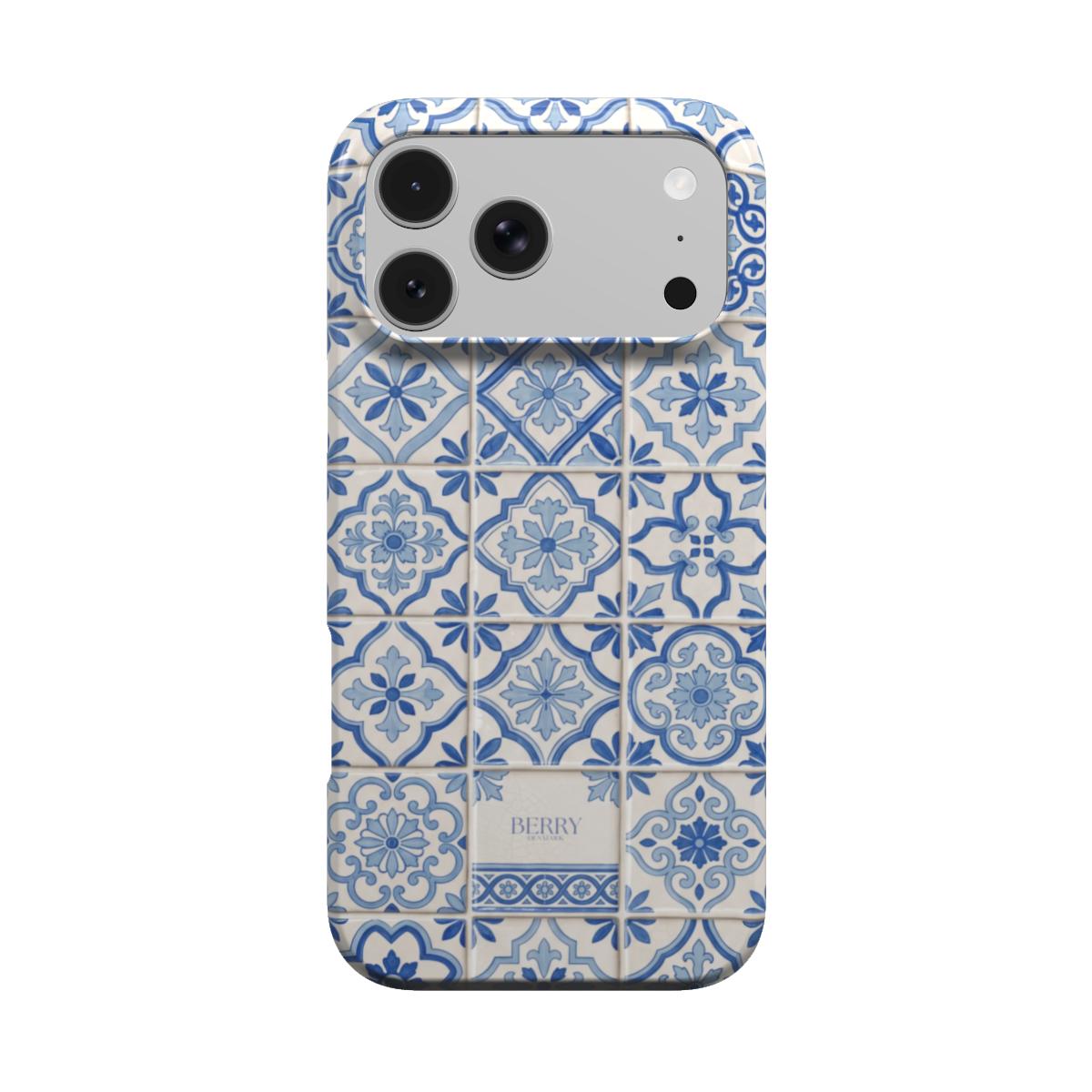 iPhone-skal med dekorativt mönster färg: blå – Amalfi Mosaic