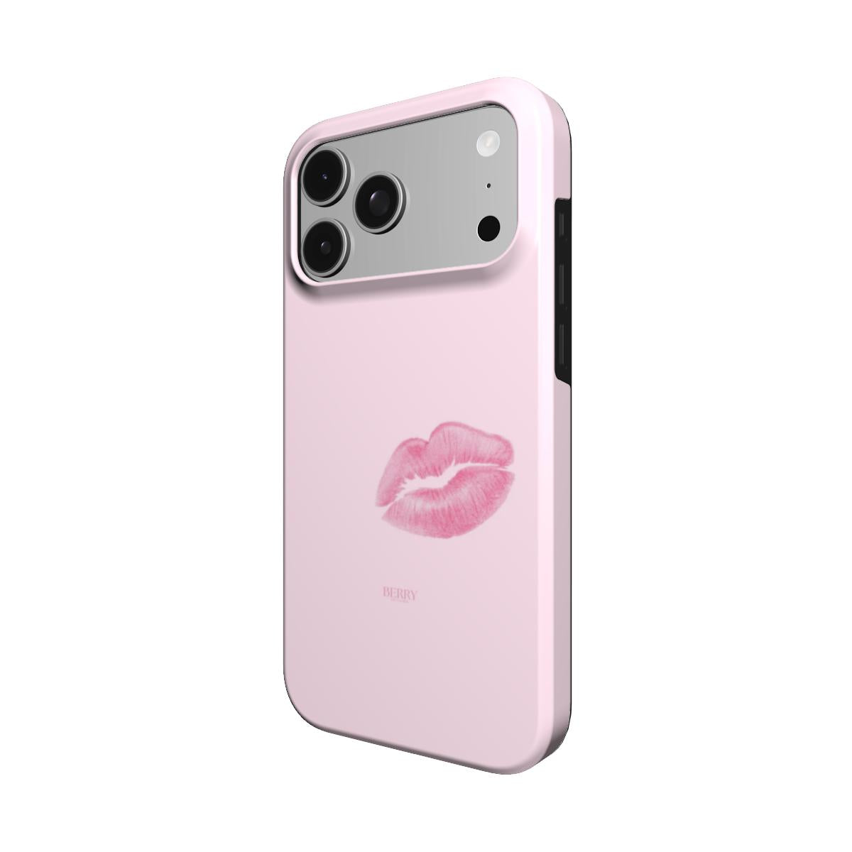 Lyserødt iPhone-cover med rosemotiv – XOXO Rose