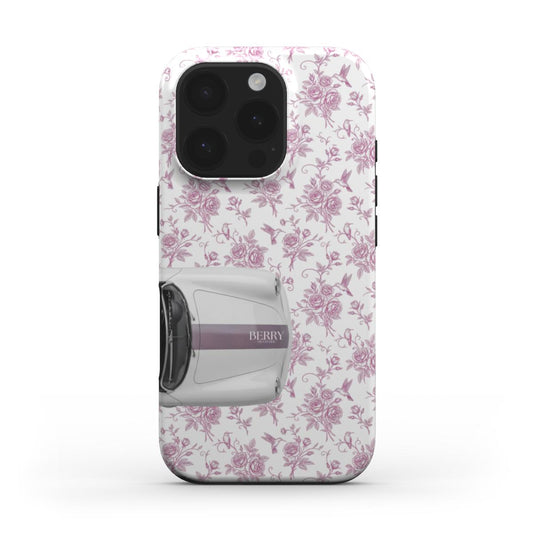 iPhone case with rose motif in rose pink – Cabriolet dreams