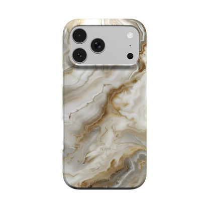 iPhone-deksel med marmormønster farge: beige – Desert Marble Quartz