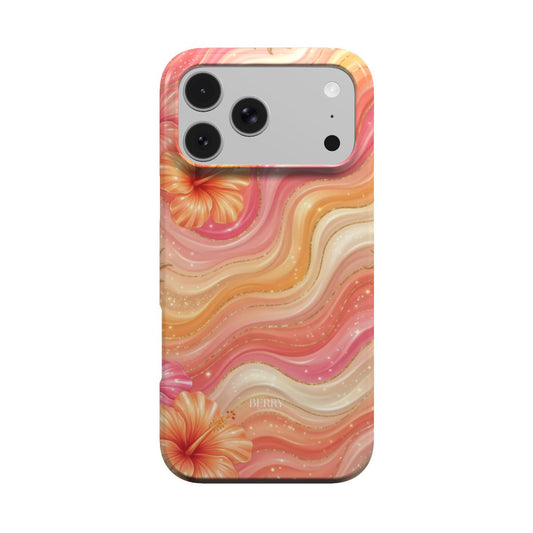 iPhone-Hülle mit dekorativem Muster – Peach Melba