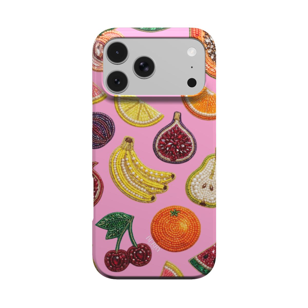 Custodia per iPhone con motivo decorativo colore: rosa – Amore