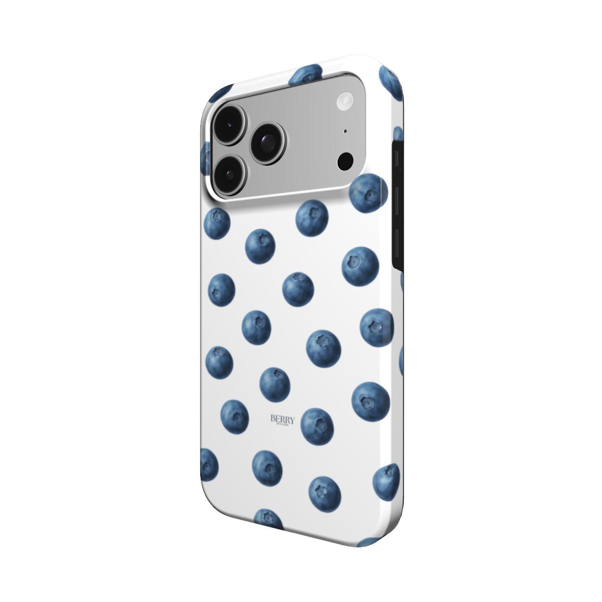 iPhone-Hülle mit Schleifenmotiv für einen individuellen Look – Blueberry Kisses Clean