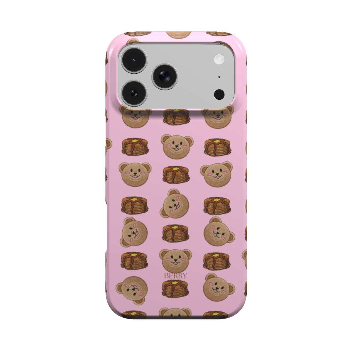 iPhone case with decorative design in pink – Sweet Pancake