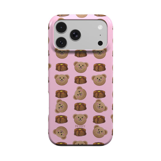 Θήκη iPhone με διακοσμητικό σχέδιο χρώμα: ροζ – Sweet Pancake