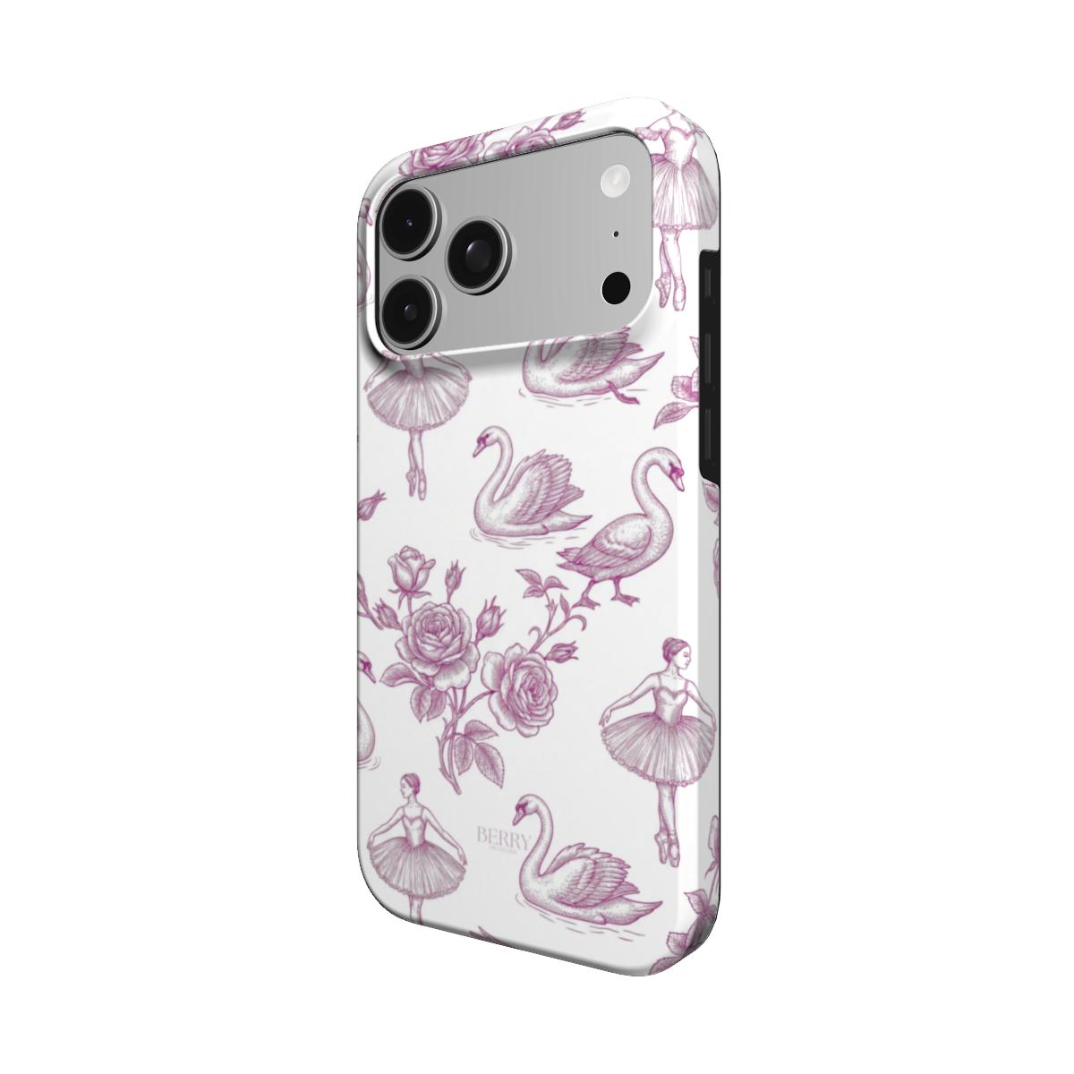 Custodia per iPhone con design decorativo – Royal Swan