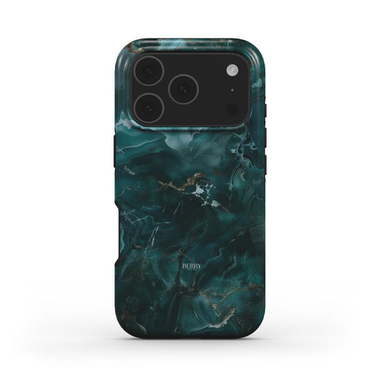 Emerald Marble Quartz MagSafe Tough iPhone Case