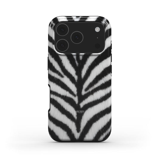 Zebra Fur MagSafe Tough iPhone Case