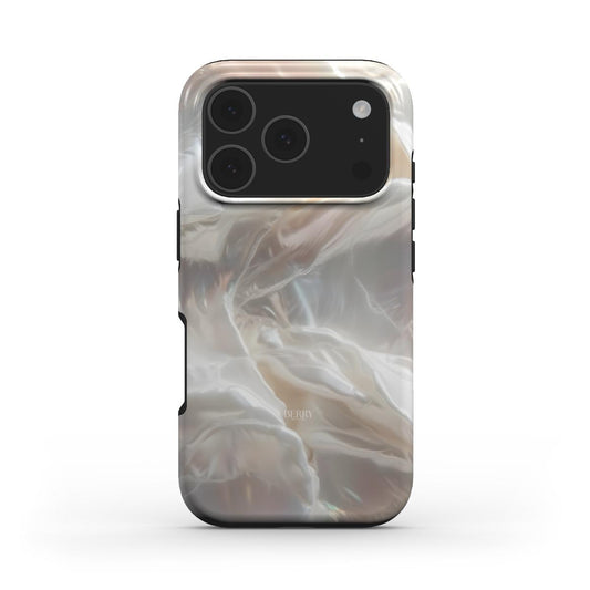 Flowy Cream MagSafe Tough iPhone Case