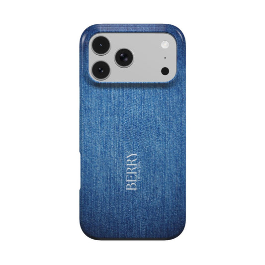 iPhone-skal med dekorativ design färg: blå – Blue Jeans