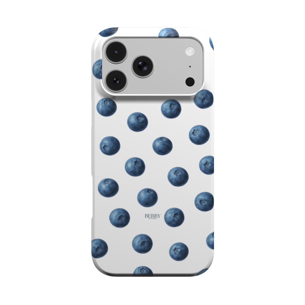 iPhone-Hülle mit Schleifenmotiv Farbe: Blau – Blueberry Kisses Clean