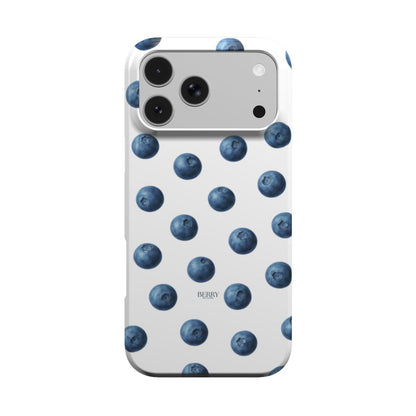 iPhone-Hülle mit Schleifenmotiv Farbe: Blau – Blueberry Kisses Clean