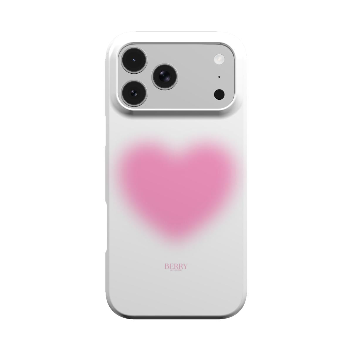 Blurry Heart – 粉色爱心图案iPhone手机壳