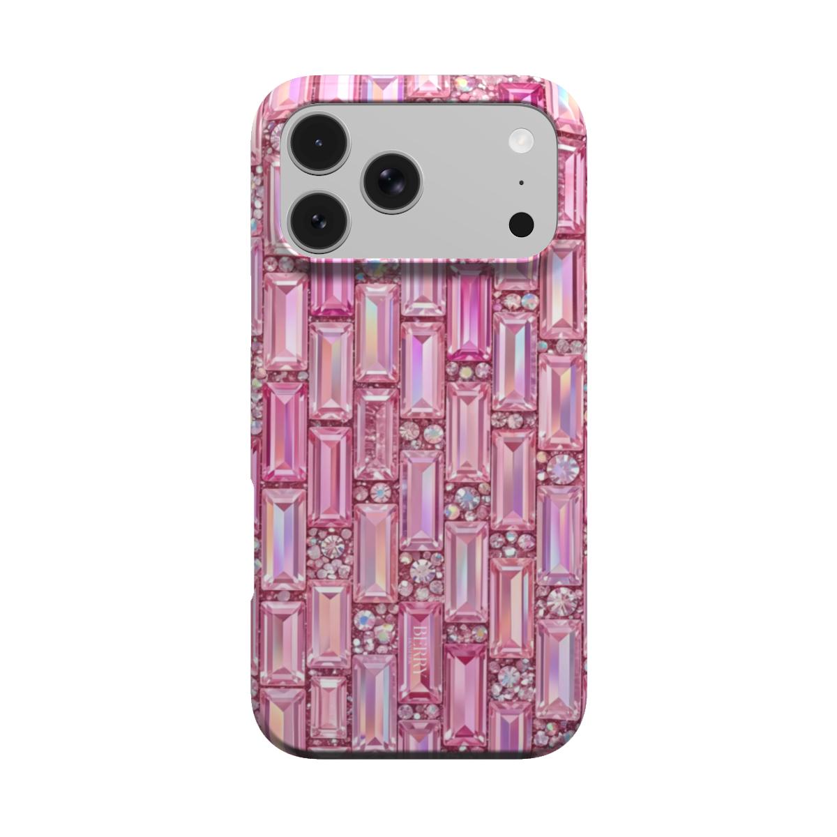 iPhone case with glamorous design in pink – Ibiza