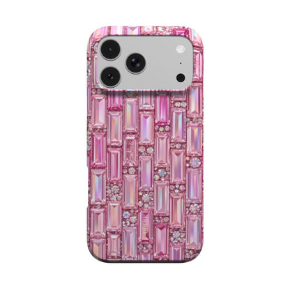 iPhone case with glamorous design in pink – Ibiza