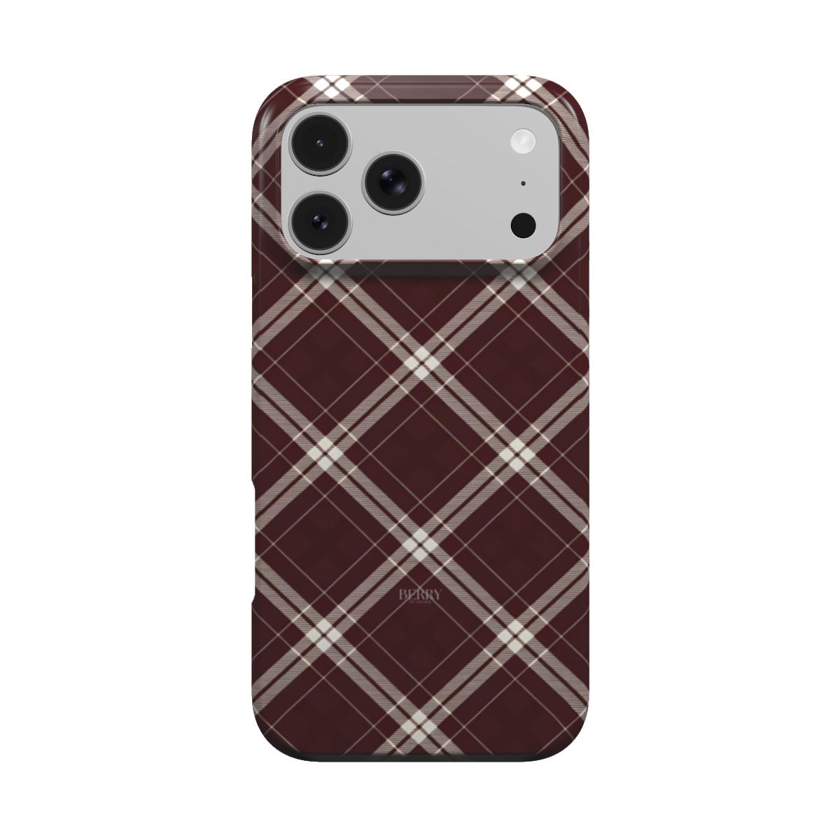 Rødt iPhone-cover med stilrent design – Royal Cozy