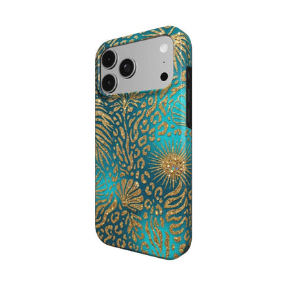 iPhone-skal med glamorös design färg: blå – Euro 00's