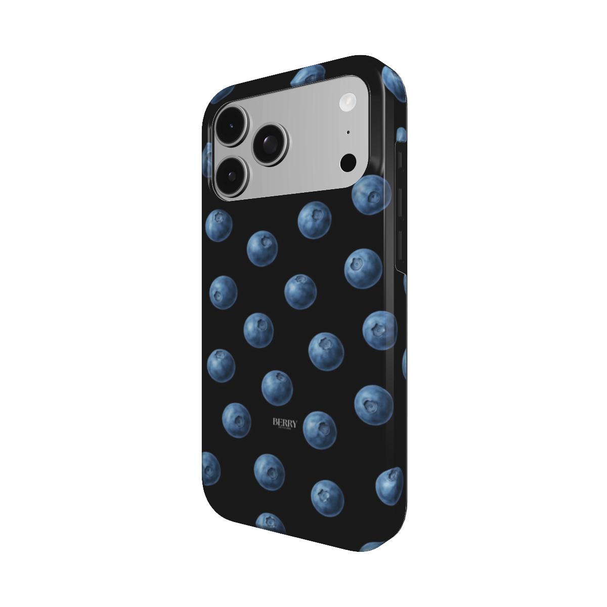 Custodia per iPhone con design raffinato per un look personale – Blueberry Kisses Midnight