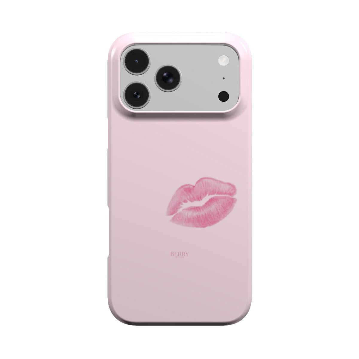 Lyserødt iPhone-cover med rosemotiv – XOXO Rose