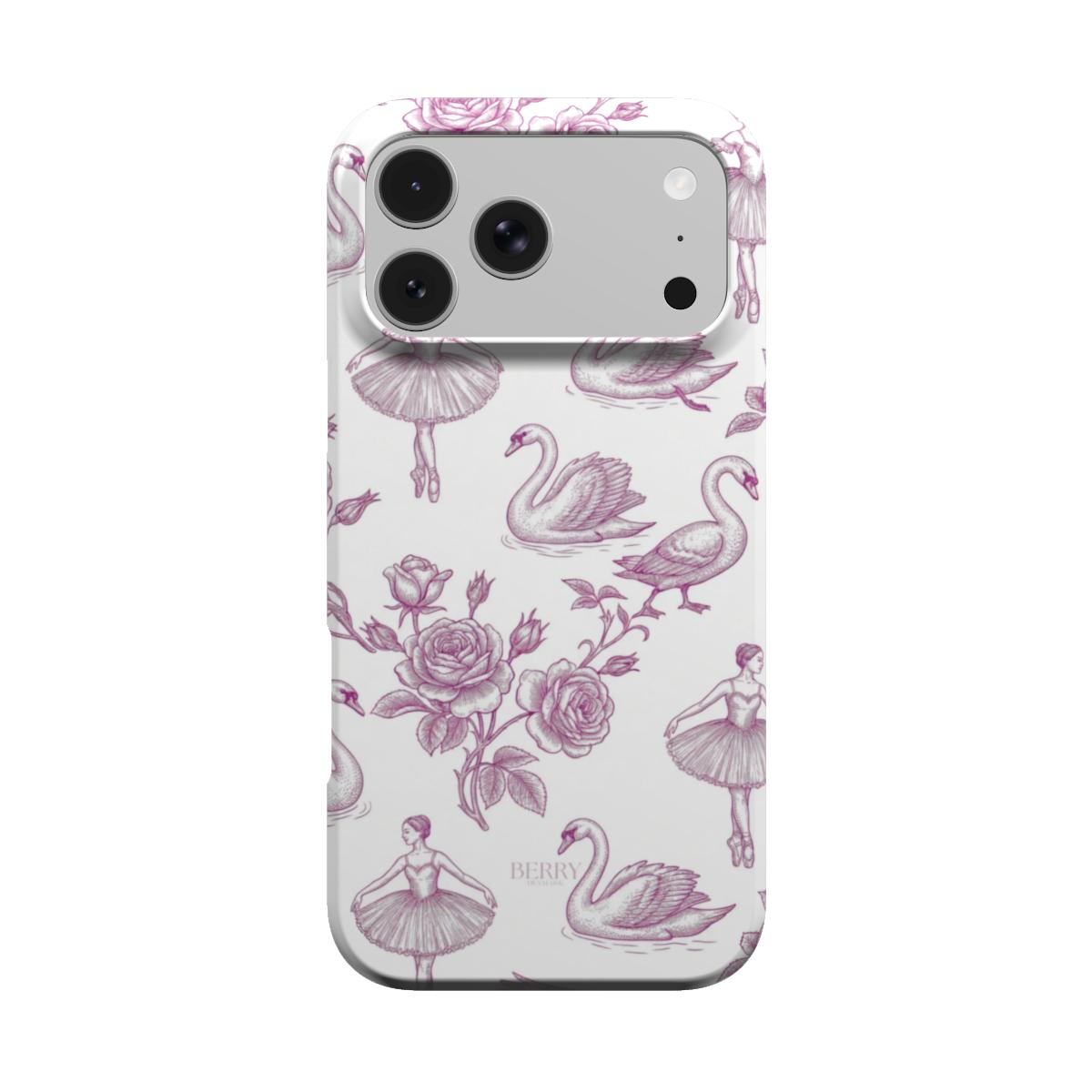 Custodia per iPhone con design decorativo – Royal Swan