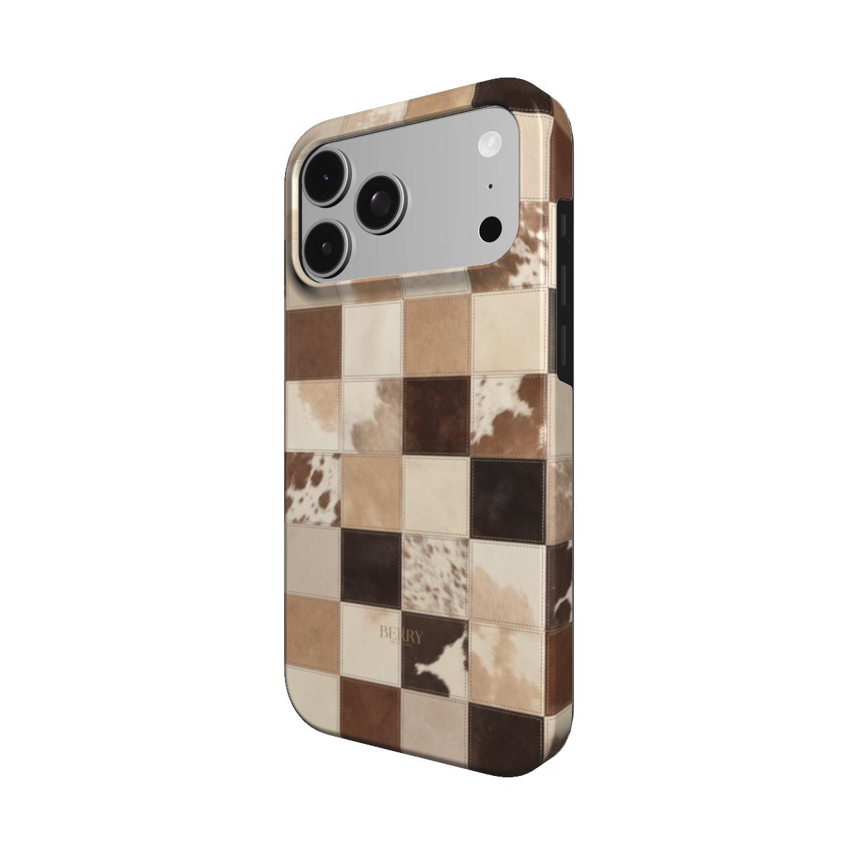 Brunt iPhone-cover med koprint – Truffle iPhone MagSafe