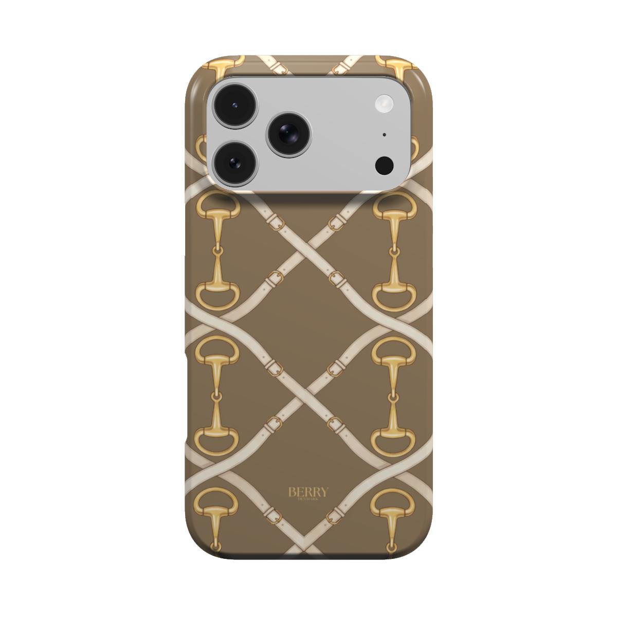 iPhone-Hülle mit dekorativem Design Farbe: Gold – Golden Buckle