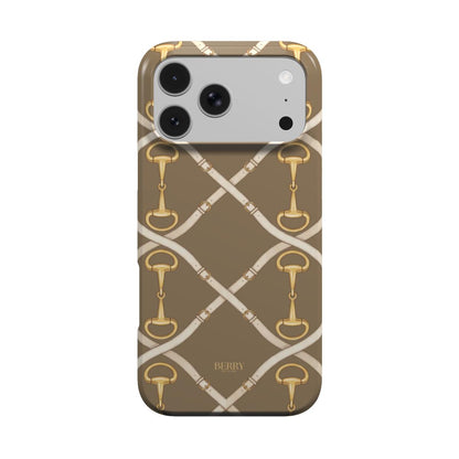 iPhone-Hülle mit dekorativem Design Farbe: Gold – Golden Buckle